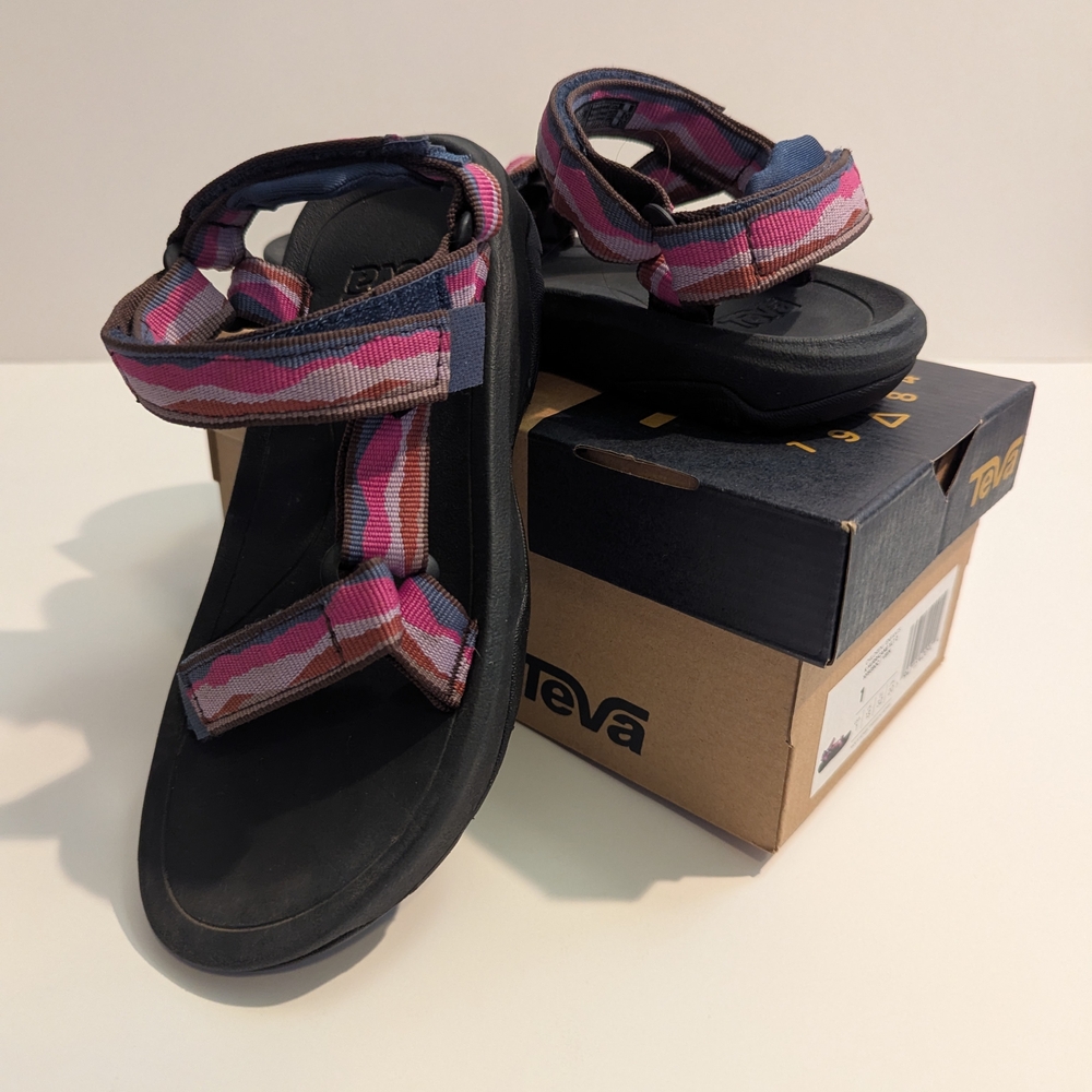 Teva Youth Kids Sandals with Pink and Purple Straps